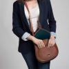 image:imageRUSTIC TOWN Leather Crossbody Satchel Bag Vintage Purses Handbags for WomenBrown 11 Inch