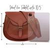 image:imageRUSTIC TOWN Leather Crossbody Satchel Bag Vintage Purses Handbags for WomenBrown 13 Inch