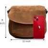 image:imageRUSTIC TOWN Leather Crossbody Satchel Bag Vintage Purses Handbags for WomenCoffee 11 Inch