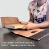 image:imageRUSTIC TOWN Traveler Notebook Refills Insert  A5 Blank Refills for Refillable Leather Journals  Organic Handmade UnlinedUnruled PaperA5 Blank Paper