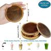image:imageRustic Town Leather Coasters for Drinks  Cup Coasters Coffee Table Kitchen Table Bar Home amp Office Gifts Handmade Drink CoastersBrown