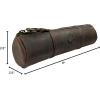 image:imageRustic Town Leather Pencil Case  Full Grain Leather Zippered Pen Pouch  Stationery Bag Pen Holder for Work amp OfficeWalnut