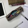 image:imageRustic Town Leather Pencil Case  Full Grain Leather Zippered Pen Pouch  Stationery Bag Pen Holder for Work amp OfficeWalnut