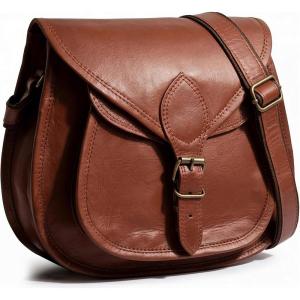 image:imageRUSTIC TOWN Leather Crossbody Satchel Bag Vintage Purses Handbags for WomenBrown 11 Inch