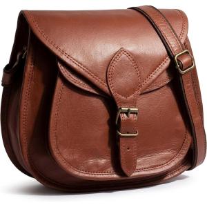 image:imageRUSTIC TOWN Leather Crossbody Satchel Bag Vintage Purses Handbags for WomenBrown 13 Inch