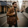 image:imageRUSTIC TOWN 16 Leather Laptop Messenger Bag for Men  Full Grain Leather Briefcase Computer Satchel Office Crossbody BagBrown