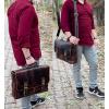 image:imageRUSTIC TOWN 16 Leather Laptop Messenger Bag for Men  Full Grain Leather Briefcase Computer Satchel Office Crossbody BagMulberry