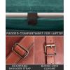 image:imageRUSTIC TOWN Leather Messenger Bag for Men Women  Full Grain Leather Laptop Satchel Office Shoulder Bag14 Brown