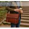 image:imageRUSTIC TOWN Leather Messenger Bag for Men Women  Full Grain Leather Laptop Satchel Office Shoulder Bag14 Brown