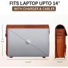 image:imageRUSTIC TOWN Leather Messenger Bag for Men Women  Full Grain Leather Laptop Satchel Office Shoulder Bag14 Brown