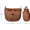 image:imageLeather Crossbody Bags for Women  Christmas Gift Braided Boho Purse  Vintage Saddle Sling Bag