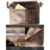 image:imageLeather Messenger Bag for Men 14 Leather Laptop Bag Vintage Crossbody Office Satchel Travel Shoulder BagDark Brown