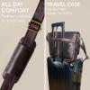 image:imageLeather Messenger Bag for Men 14 Leather Laptop Bag Vintage Crossbody Office Satchel Travel Shoulder BagDark Brown