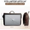 image:imageLeather Messenger Bag for Men 14 Leather Laptop Bag Vintage Crossbody Office Satchel Travel Shoulder BagDark Brown