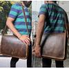 image:imageLeather Messenger Bag for Men 16 Full Grain Leather Laptop Bag Vintage Crossbody Office Satchel Travel Shoulder BagBrown