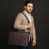 image:imageLeather Messenger Bag for Men 16 Full Grain Leather Laptop Bag Vintage Crossbody Office Satchel Travel Shoulder BagDark Brown