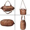 image:imageMothers Day Gifts Leather Tote Bag for Women  Leather Shoulder Bag Hobo Crossbody Travel Handbag Ladies Purse Office SatchelCognac