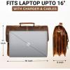 image:imageRUSTIC TOWN Handmade Leather Shoulder Briefcase Messenger Bag Mens 16 inch Laptop SatchelBrown