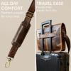 image:imageRUSTIC TOWN Leather Messenger Bag for Men  Full Grain Leather Briefcase Laptop Satchel Office Crossbody Travel BagBrown