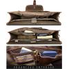 image:imageRUSTIC TOWN Leather Messenger Bag for Men  Full Grain Leather Briefcase Laptop Satchel Office Crossbody Travel BagMulberry