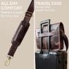 image:imageRUSTIC TOWN Leather Messenger Bag for Men  Full Grain Leather Briefcase Laptop Satchel Office Crossbody Travel BagMulberry
