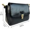 image:imageWomens Leather Evening Shoulder Bag  Vintage Clutch Hobo Tote Purse  Trendy Ladies Handbag for Party WeddingBlack