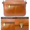 image:imageWomens Leather Evening Shoulder Bag  Vintage Clutch Hobo Tote Purse  Trendy Ladies Handbag for Party WeddingBrown