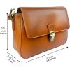 image:imageWomens Leather Evening Shoulder Bag  Vintage Clutch Hobo Tote Purse  Trendy Ladies Handbag for Party WeddingBrown