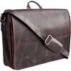 image:imageLeather Messenger Bag for Men 14 Leather Laptop Bag Vintage Crossbody Office Satchel Travel Shoulder BagDark Brown