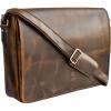 image:imageLeather Messenger Bag for Men 16 Full Grain Leather Laptop Bag Vintage Crossbody Office Satchel Travel Shoulder BagBrown