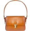 image:imageWomens Leather Evening Shoulder Bag  Vintage Clutch Hobo Tote Purse  Trendy Ladies Handbag for Party WeddingBrown
