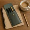 image:imageRUSTIC TOWN Leather Pen Case  Handmade Valentines Gift FullGrain Leather Pen Pencil Holder  Minimalist Pen Protective Sleeve Cover  Elegant amp Practical Pencil Pouch for Work amp OfficeBlack
