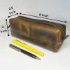 image:imageRUSTIC TOWN Leather Pencil Case  Handcrafted FullGrain Zipper Leather Pen Pencil Holder  Elegant amp Practical Pencil Pouch for Work amp OfficeAntique Brown