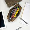 image:imageRUSTIC TOWN Leather Pencil Case  Handcrafted FullGrain Zipper Leather Pen Pencil Holder  Elegant amp Practical Pencil Pouch for Work amp OfficeAntique Brown