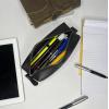 image:imageRUSTIC TOWN Leather Pencil Case  Handcrafted FullGrain Zipper Leather Pen Pencil Holder  Elegant amp Practical Pencil Pouch for Work amp OfficeBlack