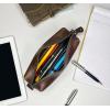 image:imageRUSTIC TOWN Leather Pencil Case  Handcrafted FullGrain Zipper Leather Pen Pencil Holder  Elegant amp Practical Pencil Pouch for Work amp OfficeWalnut Brown
