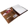 image:imageRustic Town Leather Portfolio for Men  Padfolio Resume File Folder  InterviewLegal Document Organizer for Letter Size Writing Pad with Business Card HolderBrown