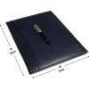 image:imageRustic Town Leather Portfolio for Men  Padfolio Resume File Folder  InterviewLegal Document Organizer for Letter Size Writing Pad with Business Card HolderRoyal Blue