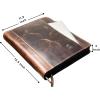 image:imageSupreme Business Portfolio by Rustic Town  Professional Organizer for Men amp Women  Durable Leather Padfolio  Easy to Carry with A Zippered Closure  Many Slots Compartments amp HoldersDark Brown