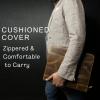image:imageSupreme Business Portfolio by Rustic Town  Professional Organizer for Men amp Women  Durable Leather Padfolio  Easy to Carry with A Zippered Closure  Many Slots Compartments amp HoldersBrown
