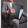 image:imageSupreme Business Portfolio by Rustic Town  Professional Organizer for Men amp Women  Durable Leather Padfolio  Easy to Carry with A Zippered Closure  Many Slots Compartments amp HoldersBlack