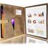 image:imageLeather A4 Conference Folder  Professional Organizer for Men and Women  Handmade Durable Leather Portfolio with Sleeves for Documents and Notepad by Rustic Town BrownBrown