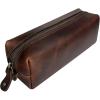 image:imageRUSTIC TOWN Leather Pencil Case  Handcrafted FullGrain Zipper Leather Pen Pencil Holder  Elegant amp Practical Pencil Pouch for Work amp OfficeWalnut Brown