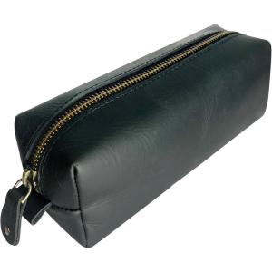 image:imageRUSTIC TOWN Leather Pencil Case  Handcrafted FullGrain Zipper Leather Pen Pencil Holder  Elegant amp Practical Pencil Pouch for Work amp OfficeBlack