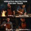image:imageRUSTIC TOWN Leather Grill Work Apron with Tool Pockets  Adjustable up to XXL for Men amp Women  Leather Tool ApronTan