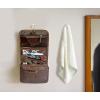 image:imageRUSTIC TOWN Leather Hanging Toiletry Bag for Men  Travel Shaving Dopp Kit  Bathroom Shower Toiletries Organizer  Leather Cosmetic Makeup Bag for WomenBrown