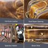 image:imageRUSTIC TOWN Leather Toiletry Bag  Men Shaving Ditty Kit  Women Cosmetic Bag Makeup Organizer for Travel Size Toiletries