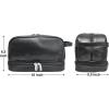 image:imageRUSTIC TOWN Leather Toiletry Bag  Waterproof Ditty Kit for Men and Women Travel Organizer for FullSize Essentials TSA ApprovedBlack