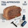 image:imageRUSTIC TOWN Leather Toiletry Bag  Waterproof Ditty Kit for Men and Women Travel Organizer for FullSize Essentials TSA ApprovedBrown