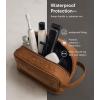 image:imageRUSTIC TOWN Leather Toiletry Bag  Waterproof Ditty Kit for Men and Women Travel Organizer for FullSize Essentials TSA ApprovedBrown